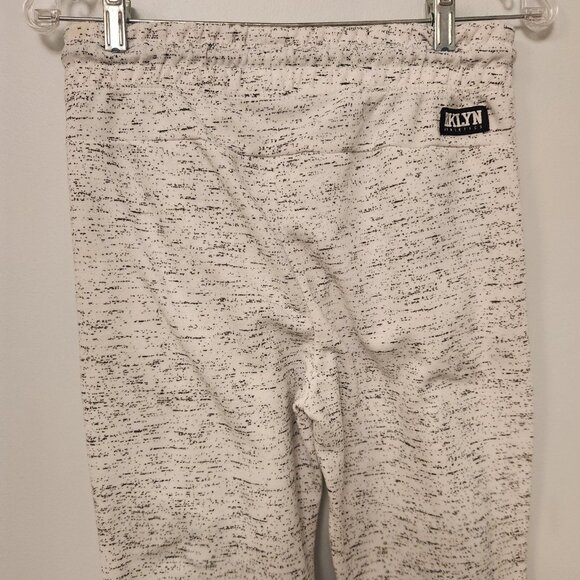 BKLYN Athletics The Jogger Sweatpants White Streaky Print Fleece Mens Small - Picture 6 of 10